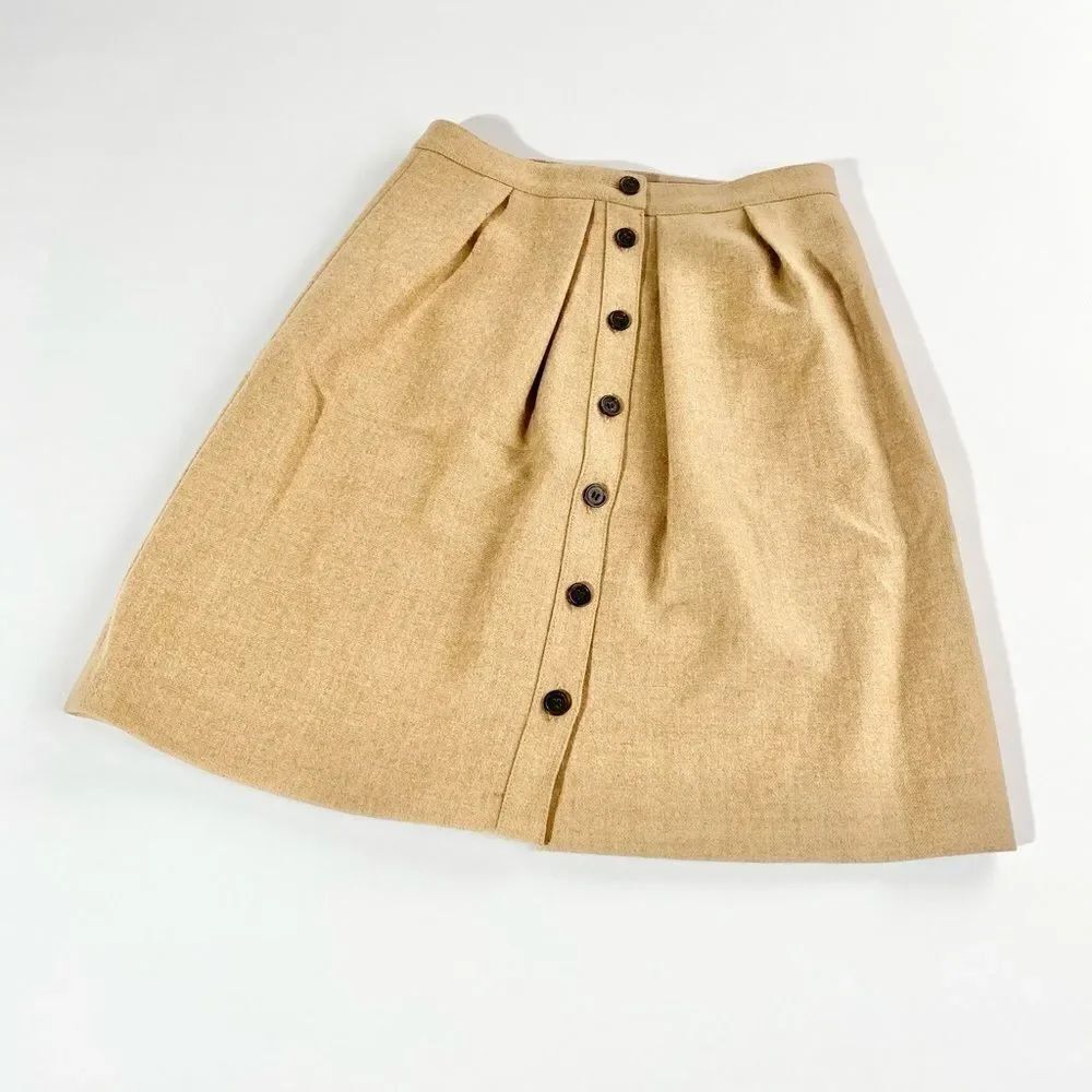 J.Crew wool button front skirt